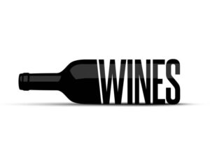 Wine bottle logo for wines